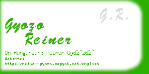 gyozo reiner business card